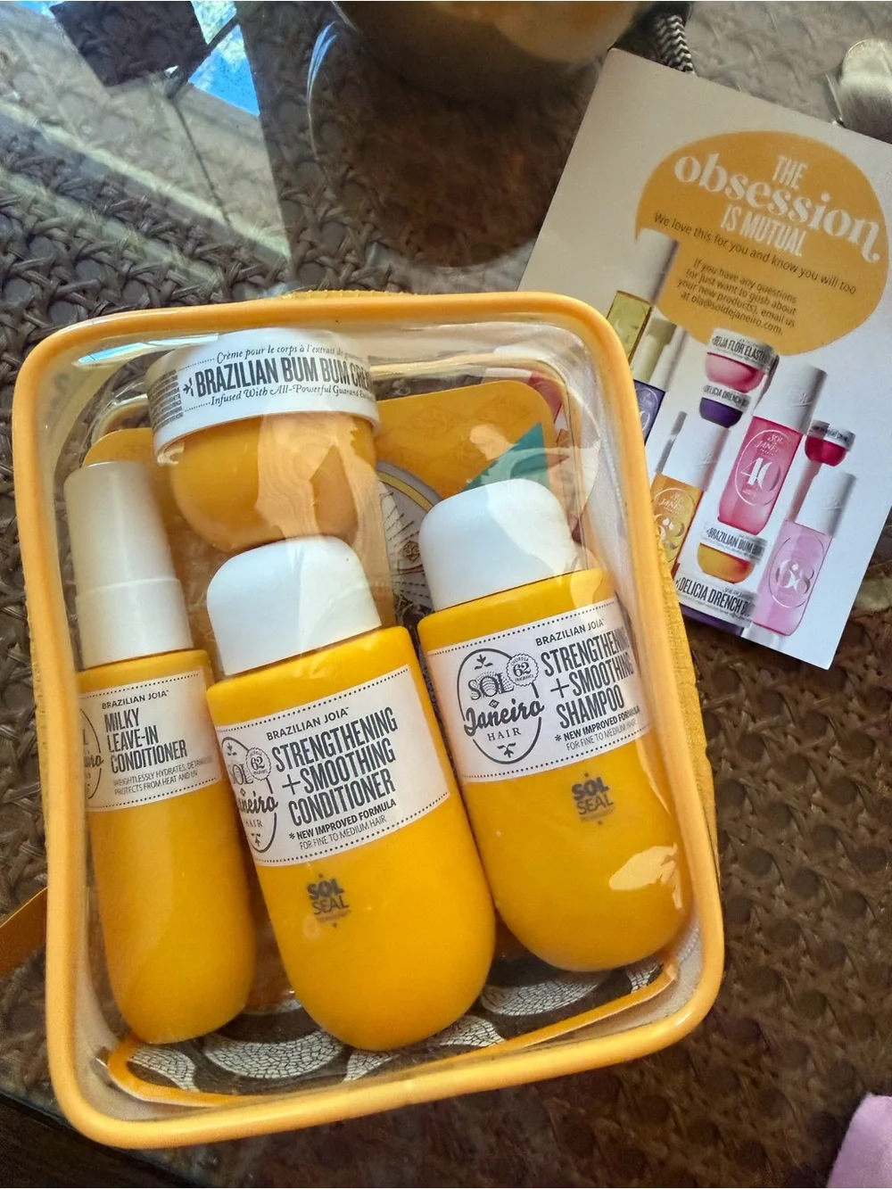 Sol De Janeiro Brazilian Joia Shamp, Condit, Leave-in, Cream & Badalada Gift Set